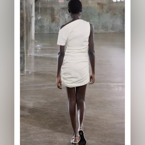 Zara ZW Collection Short Draped Dress - Picture 3 of 8